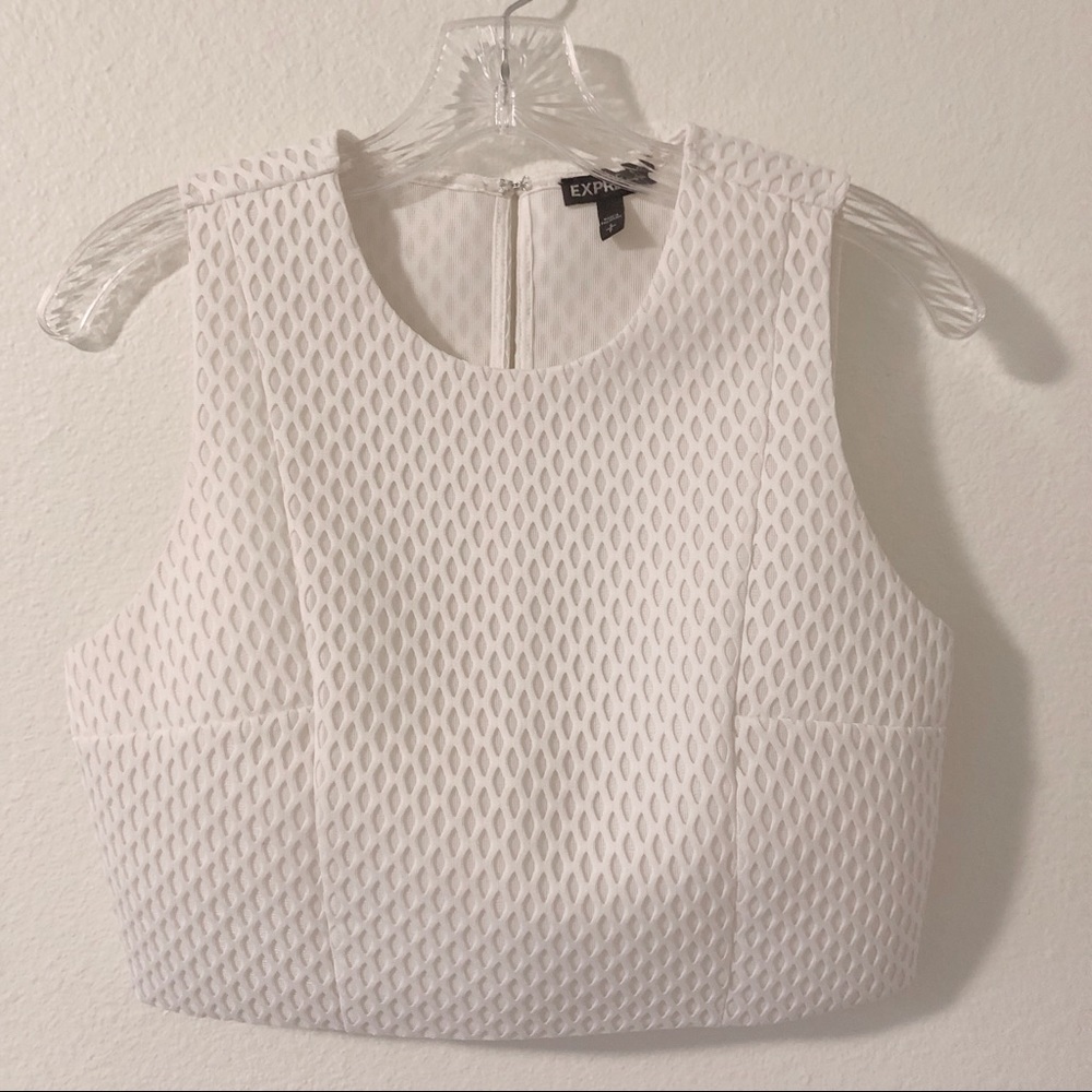 Express | Textured Shell Crop Top